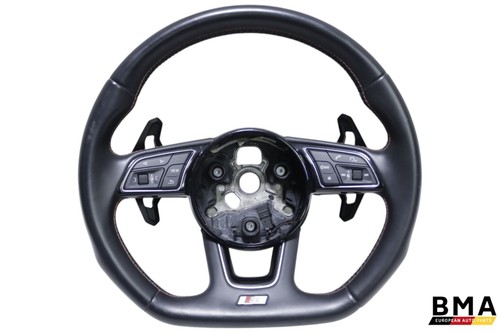 Audi black leather steering - audi, s5